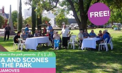 Change of venue for Tea and Scones in the Park